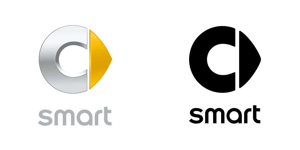\"奔驰smart品牌logo升级,logo设计\"