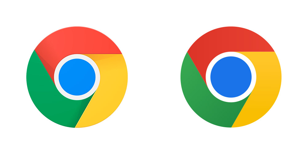 \"谷歌Chrome图标更新,logo设计\"